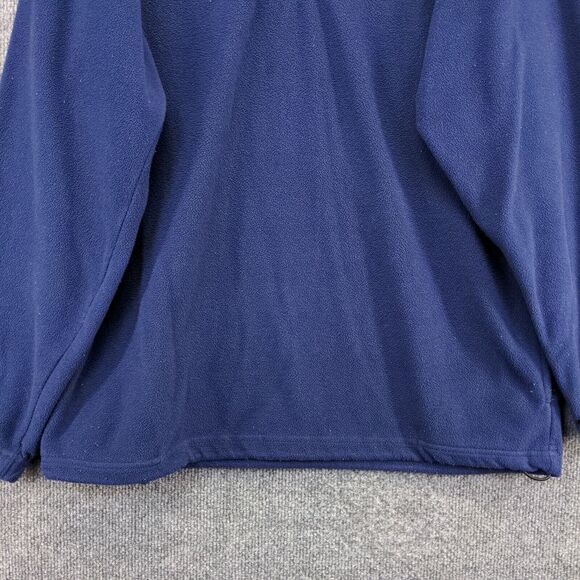 Red Oak Men's 1/4 Zip Fleece Jacket Blue Medium Notre Dame Embroidered - Picture 5 of 13